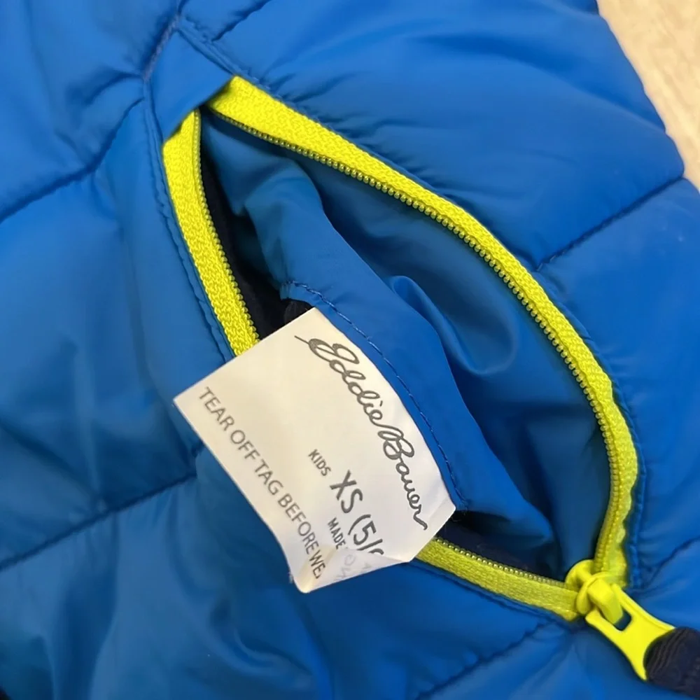 Eddie Bauer Kids Reversible Plush Hoodie Jacket‎ Size 5/6